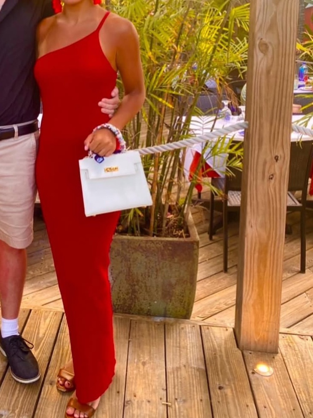39 mine boutique red long dress